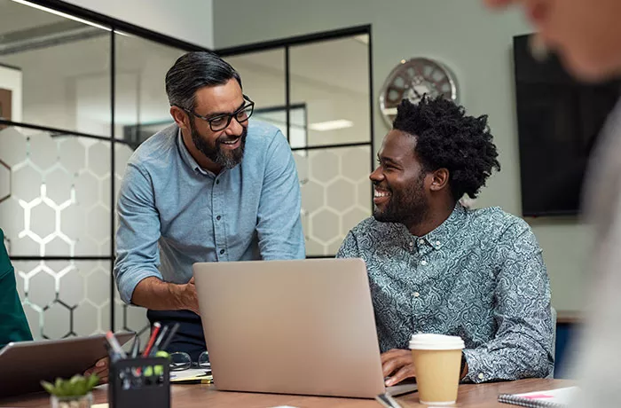 Men working together