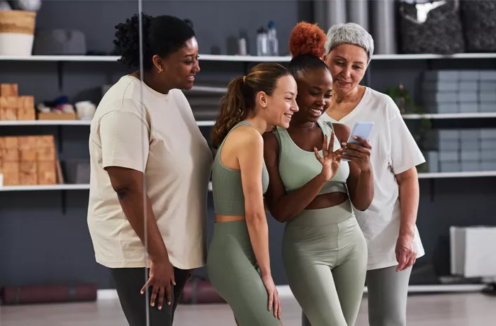 Group of women working out