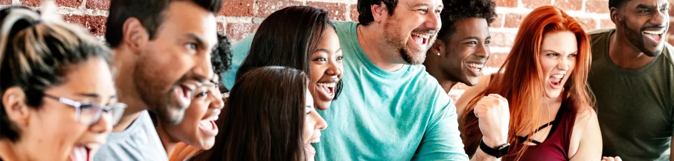 Group of happy and healthy people 