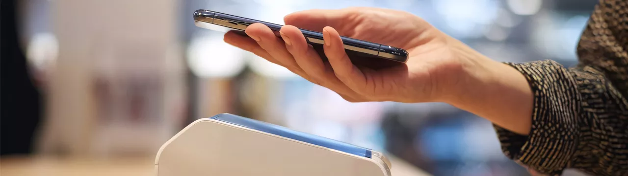 using a phone to make a payment
