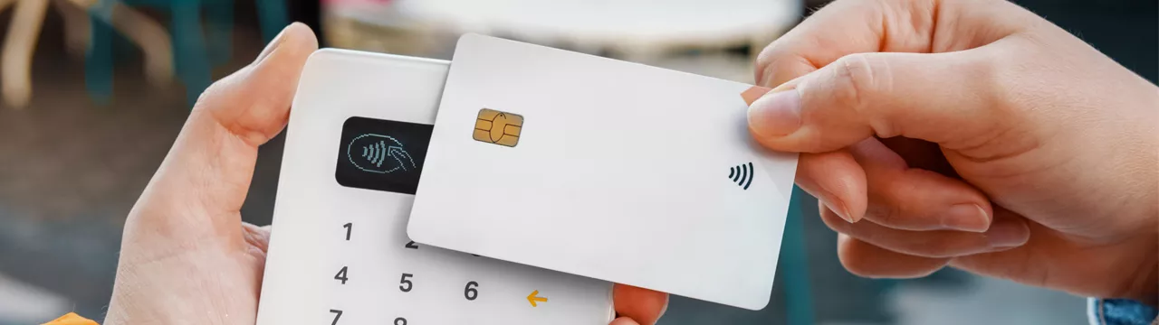 paying with a contactless card