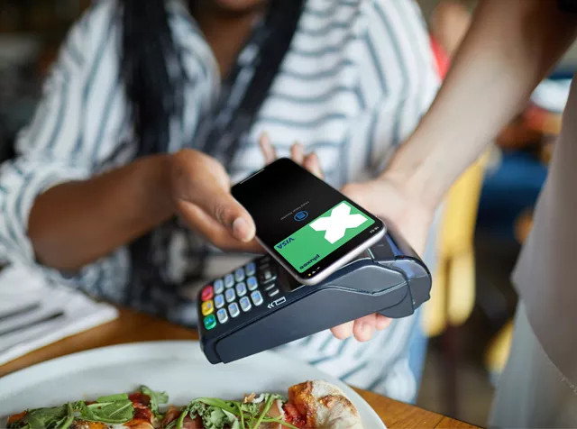 Pluxee card on phone