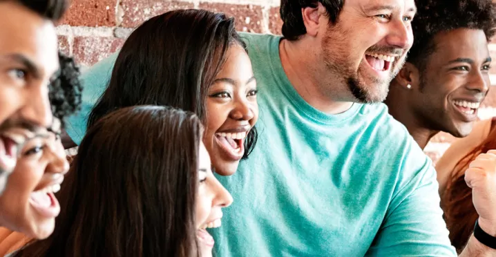 Group of happy and healthy people