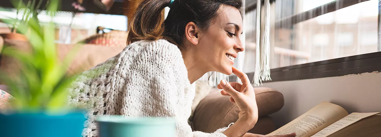 Relaxed woman