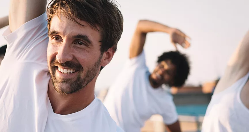 people in an exercise class