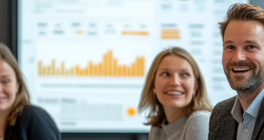 People at work talking strategy