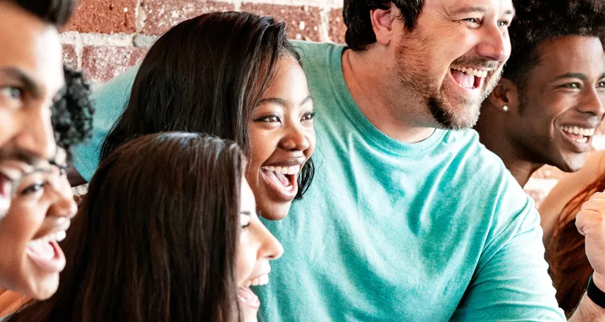 Group of happy and healthy people