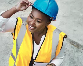 Women on building site