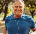 Older man running