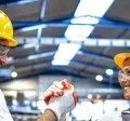 Man and woman in factory