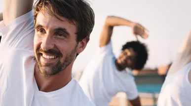 people in an exercise class