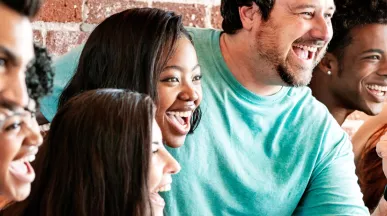 Group of happy and healthy people