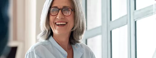 Happy older woman