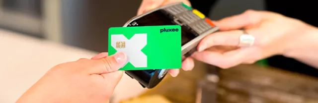 Employee Cashback Card - Card being taped for payment